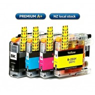 Brother LC233 BK+C+M+Y ink Cartridges Full Set Premium 