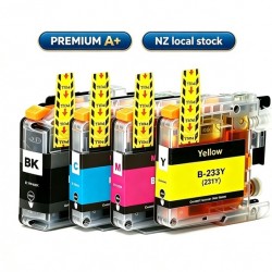 Brother LC233 BK+C+M+Y ink Cartridges Full Set Premium 