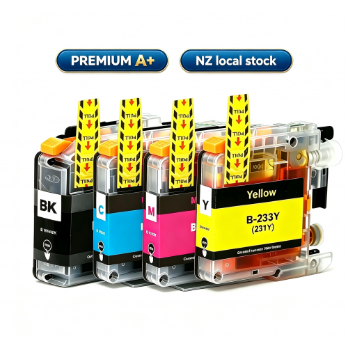 Brother LC233 BK+C+M+Y ink Cartridges Full Set Premium 