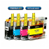Brother LC233 BK+C+M+Y ink Cartridges Full Set Premium 