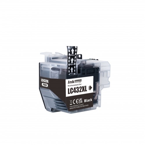 Brother LC432XL Black Ink cartridge Compatible High Yield