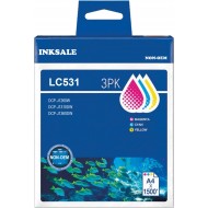 Brother LC531 Ink Cartridge - Cyan / Magenta / Yellow - 3 Pack compatible