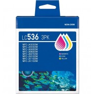 Brother LC536 Ink Cartridge Compatible - Cyan / Magenta / Yellow - 3 Pack