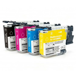 Brother LC536XL High Yield ink Cartridge Compatible Full Set