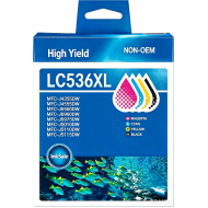Brother LC536XL High Yield ink Cartridge Compatible Full Set