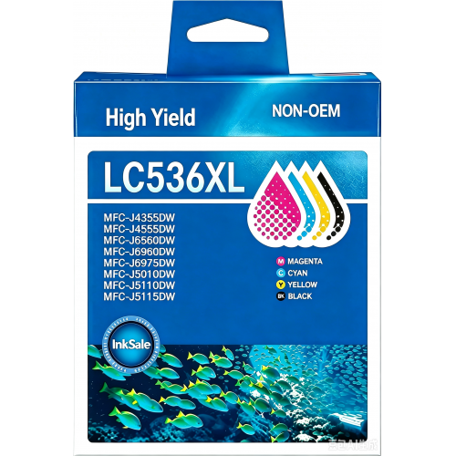 Brother LC536XL High Yield ink Cartridge Compatible Premium