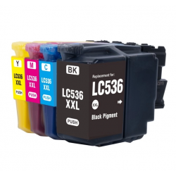 Brother LC536XXL High Yield ink Cartridge Compatible Full Set