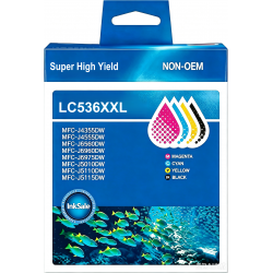 Brother LC536XXL High Yield ink Cartridge Compatible Full Set