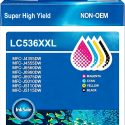 Brother LC536XXL High Yield ink Cartridge Compatible Full Set