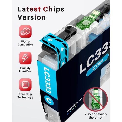 Brother DCPJ1100DW ink Cartridge Compatbile  LC3333