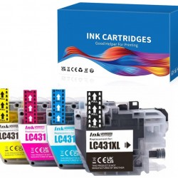 Brother LC431XL High Yield Ink Cartridge Full Set Compatible Premium