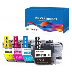 Brother LC431XL High Yield Ink Cartridge Full Set Compatible Premium