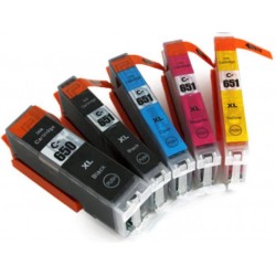 Canon PGI650XL+CLI651XL Ink Cartridge PGBK+BK+C+M+Y Set Compatible