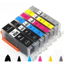 Canon Pixma MG7160 Ink Cartridge PGi650/CLI651 XL Compatible