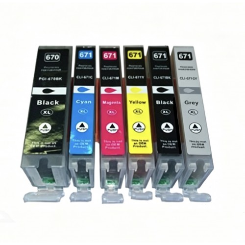 Canon MG7760 Ink Cartridge PGI670XL CLI671XL Compatible 
