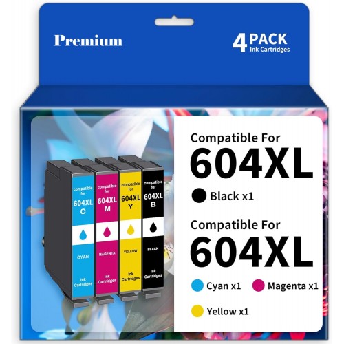 Epson 604XL BK+C+M+Y all XL- Ink Cartridge Value Pack Compatible