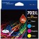 Epson 702XL BK+C+M+Y all XL Ink Cartridge Value Pack Compatible Epson 702XL BK+C+M+Y all XL Ink Cartridge Value Pack Compatible
