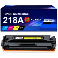 HP 218A W2182A Yellow Toner Cartridge without Chips Compatible 
