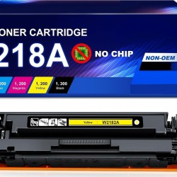HP 218A W2182A Yellow Toner Cartridge without Chips Compatible 