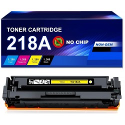 HP 218A W2182A Yellow Toner Cartridge without Chips Compatible 