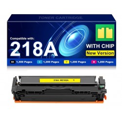 HP 218A  W2182A Yellow Toner Cartridge Compatible Premium With Chip