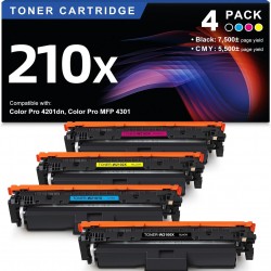 HP 210X W2100X W2101X W2102X W2103X Toner Cartridge Compatible High Yield Premium