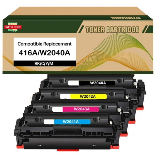 HP 416A full set M479fdw Toner Cartridge compatible with smart chip HP 416A full set M479fdw Toner Cartridge compatible with smart chip