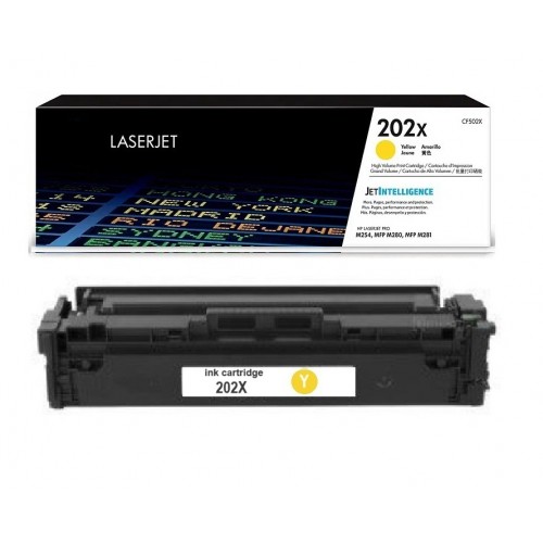 HP 202X CF502X Yellow Toner Cartridge Compatible Premium HP 202X CF502X Yellow Toner Cartridge Compatible Premium