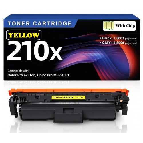 HP 210X Yellow Toner Cartridge Compatible High Yield Premium