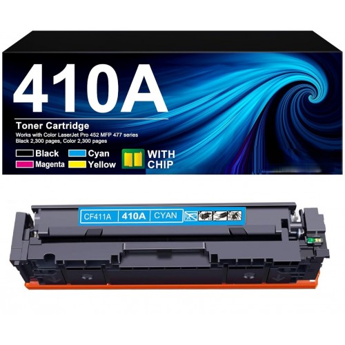 HP 410A CF411A Cyan Toner Cartridge Compatible Premium HP 410A CF411A Cyan Toner Cartridge Compatible Premium