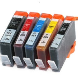 HP 564XL Ink Cartridge BK+PBK+C+M+Y Compatible High Yield