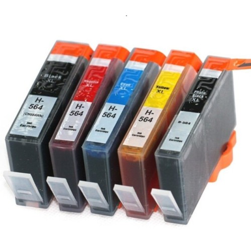HP 564XL Ink Cartridge BK+PBK+C+M+Y Compatible High Yield