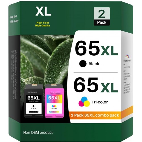 HP 65XL Black + TriColour Ink Cartridge Compatible