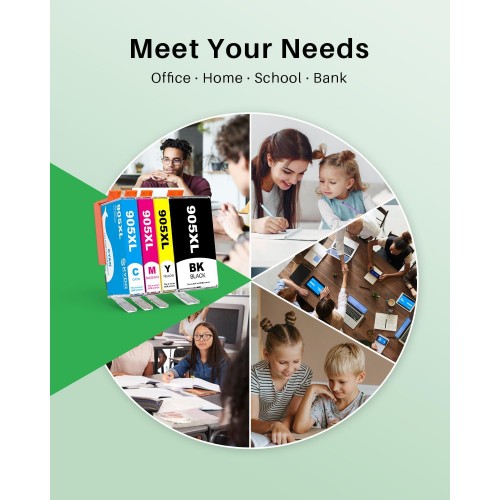 HP 905XL ink Cartridge Value Pack compatible Extra Large