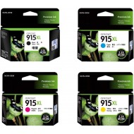 HP 915XL Extra Large ink cartridge remanufactured full set