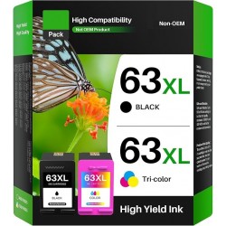 HP 63XL Black Ink Cartridges Compatible