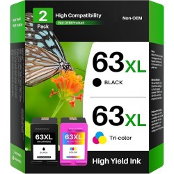 HP 63XL Black+ TriColour Ink Cartridges Full Set Compatible