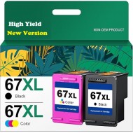 HP 67XL Black Ink Cartridge Compatible High Yield