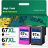 HP 67XL Colour / Tricolor Ink Cartridge Compatible High Yield