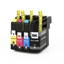 Brother LC133 BK+C+Y+M ink Cartridges Compatible Full Set 