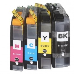 Brother LC233 BK+C+M+Y ink Cartridges Full Set 