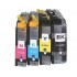 Brother LC233 BK+C+M+Y ink Cartridges Full Set 
