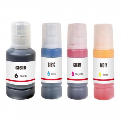 Canon GI61 Ink Bottle Cyan / Magenta / Yellow refill compatible