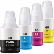 Canon Gi60 Ink Bottle Cyan / Magenta / Yellow refill compatible