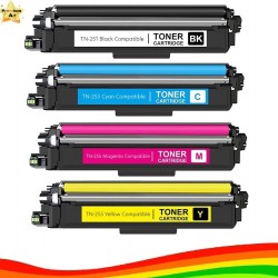 Brother Premium TN251+TN255 Toner Cartridges Full Set Compatible