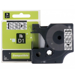 DYMO D1 45010 Label Tape Black on Clear Inksale Brand