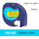 91202 Dymo Letratag 12mm x 4m Yellow Label Tape Compatible 91202 Dymo Letratag 12mm x 4m Yellow Label Tape Compatible
