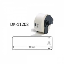 Brother DK11208 400 Large Address Labels 38mm x 90mm compatible