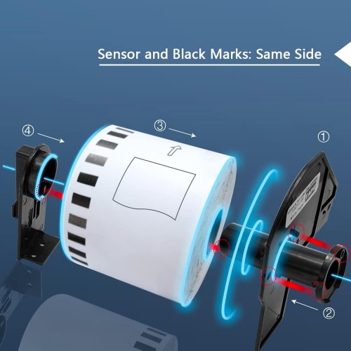 Brother DK22211 29mm Continuous Length Compatible White Film Label