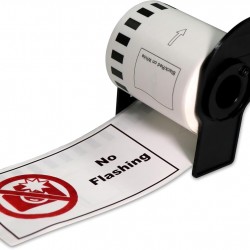 Brother DK22251 62mm x 15m Black & Red on White Continuous Label Roll Tape Compatible